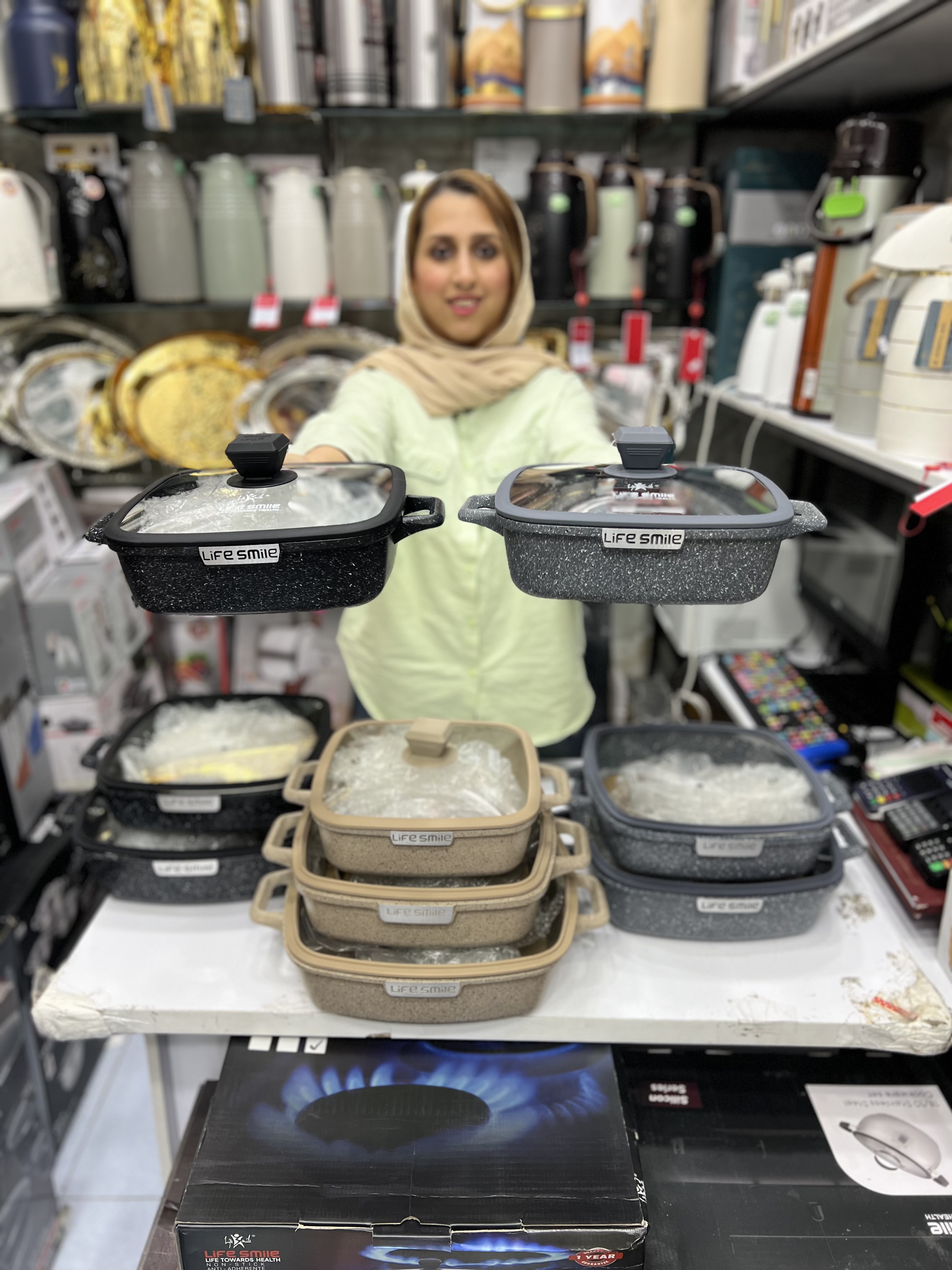 تابه ۶ پارچ مربع لایف اسمایل