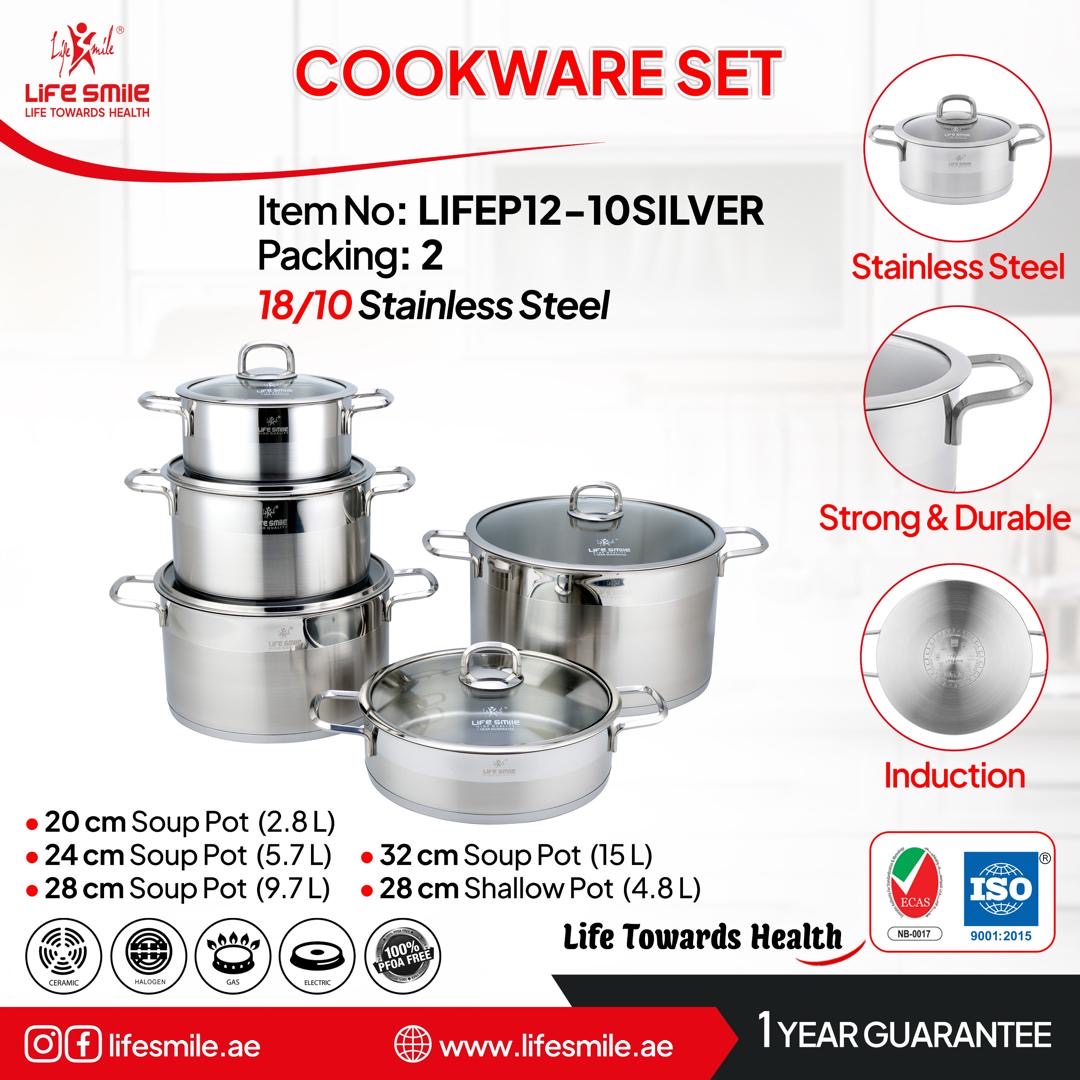 سرویس استیل ۱۰ پارچ لایف اسمایل p12-10